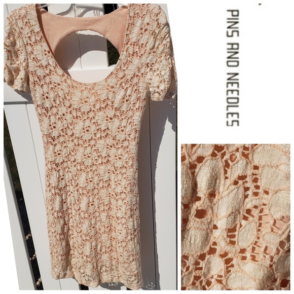 Pins & Needles Dresses & Skirts - 🔥5/$20🔥 Pins & Needles Cream Lace Open Back